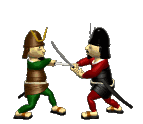 Samurai Warriors fighting